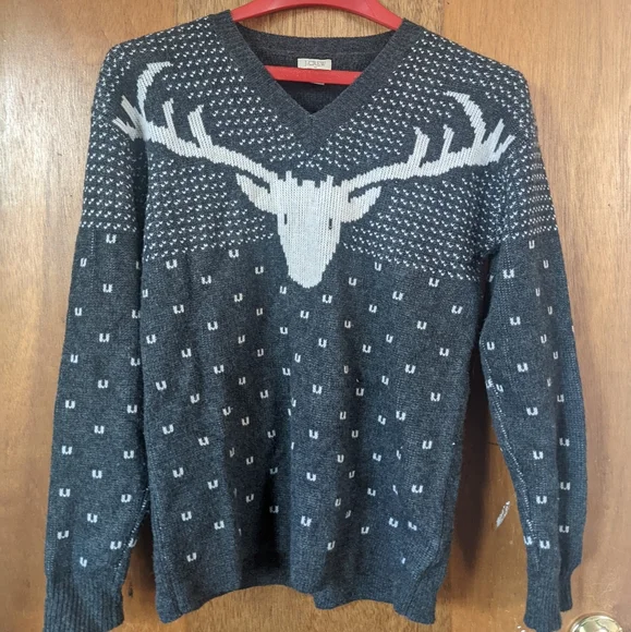 J crew reindeer sweater deals